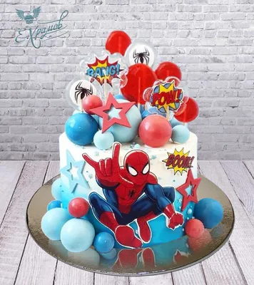 Фото торта человек паук для скачивания