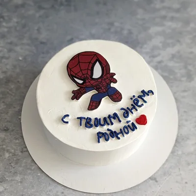 Изображение торта человек паук: бесплатно скачать