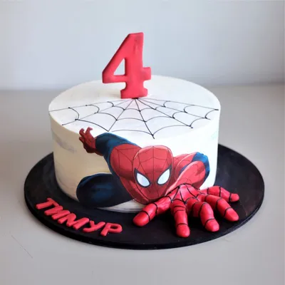 Фото торта человек паук в формате png для использования
