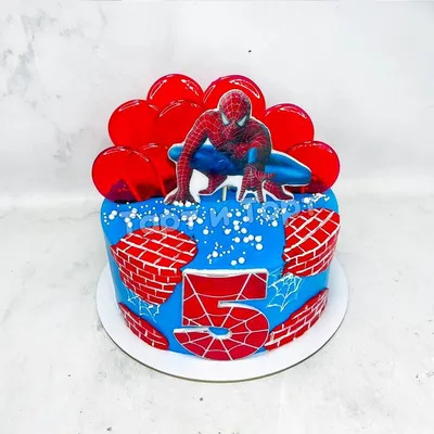 Торт человек паук: скачать изображение jpg