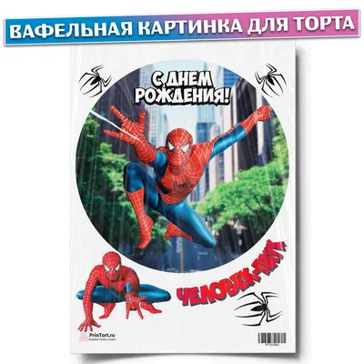 Фото торта человек паук с возможностью выбора размера и формата