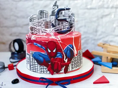 Торт человек паук: скачать бесплатно jpg изображение