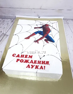 Торт человек паук на обои: бесплатное сохранение