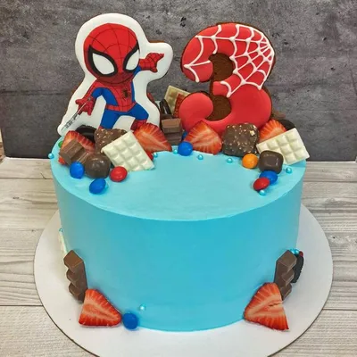 Фото торта человек паук в формате webp