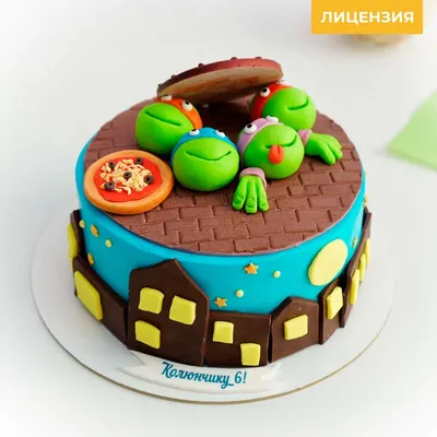Торт «Черепашки Ниндзя» с доставкой по Москве | Пироженка.рф