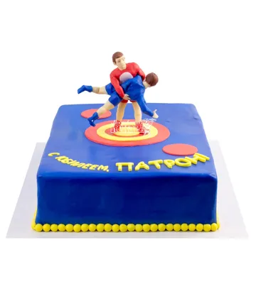 Торт для борца - идеальный подарок для спортсмена