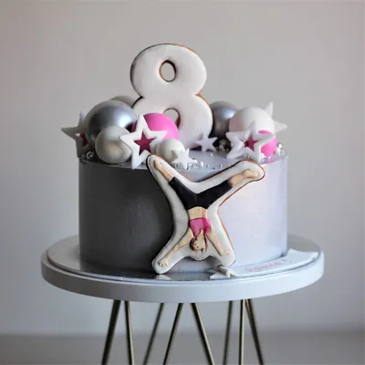 Торт гимнастка | Торт для девочки, Торт на день рождения, Пироги на день  рождения