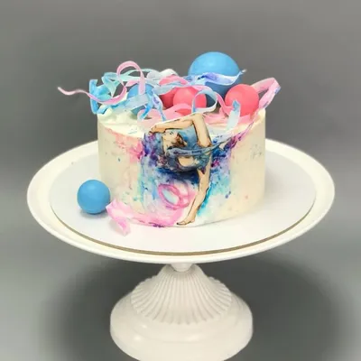 Детский Торт. Торт для гимнастки, торт на 9 лет - YouTube
