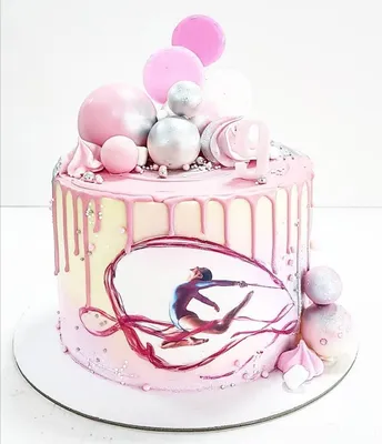Торт для гимнастки на заказ, фото торта для девочки гимнастки в CakesClub