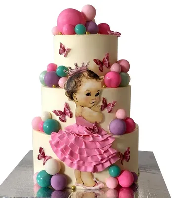 Торт для маленькой принцессы на день рождения на заказ по цене 2 190 ₽ за кг