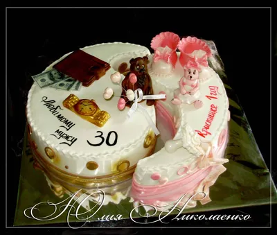 Изображение торта для мамы и дочки - наслаждение каждого кусочка