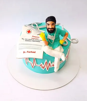 Впечатляющее изображение торта для врача в формате webp