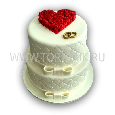 Торт двойное сердце - 69 фото