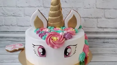 Волшебный торт с изображением единорога - скачать бесплатно в формате jpg