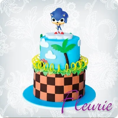 Торт Ежик Соник Соник Бум (Sonic Boom) Детские торты Производство тортов на  заказ - Fleurie