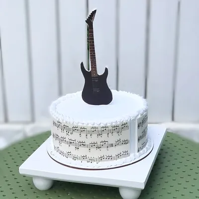 Торт в виде гитары - 101 - купить на заказ с фото в Москве