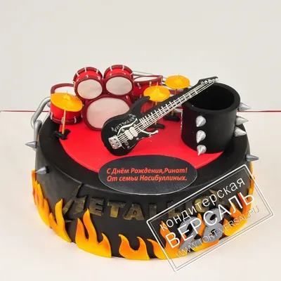 Торт в виде Гитары №2 | Заказать торт недорого в кондитерской Wow-tort