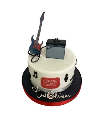 Торт с гитарой категории «Белые торты» - , 79065125335,