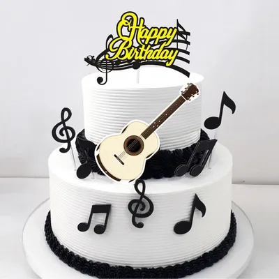Торт на тему гитары | Музыкальный торт – CAKE N CHILL DUBAI