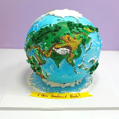 Изысканное изображение торта глобус