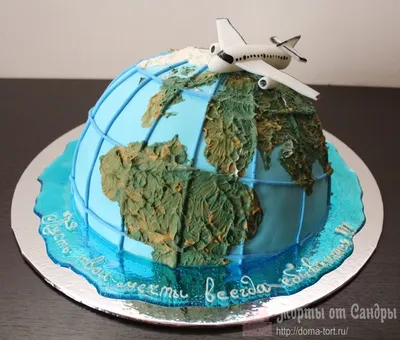 Элегантное изображение торта глобус