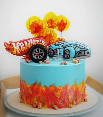 Торт hot wheels: украшение стола на тематическую вечеринку