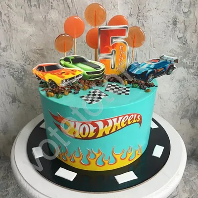 Торт hot wheels во всех размерах для вашего выбора