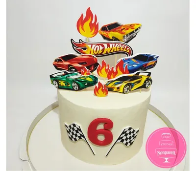 Торт Детский Hot Wheels на заказ в Днепре - Cake Studio Nonpareil.ua