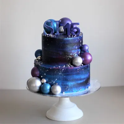 Как задекорировать торт в космическом стиле - YouTube