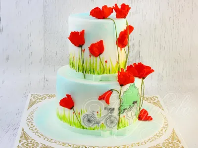 Торт «Летний пейзаж» - заказать готовый торт от Азбуки вкуса в Москве и  Санкт-Петербурге: фото, цены, быстрая доставка