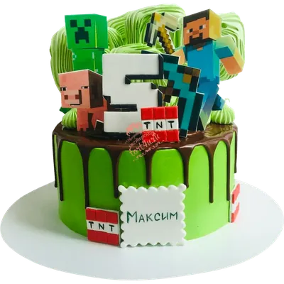 Фотография торта майнкрафт в формате jpg для скачивания