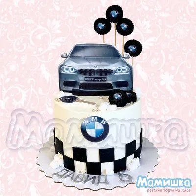 Фон с изображением торта машины БМВ