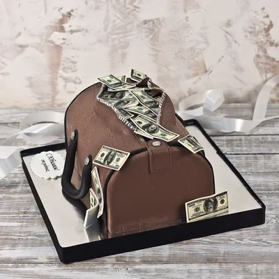 Торт Мешок денег №1212 по цене: 2500.00 руб в Москве | Lv-Cake.ru