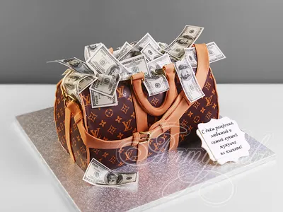 Торт саквояж с деньгами на заказ в интернет магазине-кондитерской