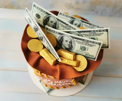 Торт - Мешок с долларами « Каталог « Торты на заказ