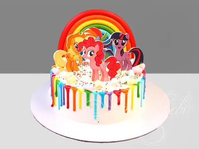 Торт My Little Pony 03095621 стоимостью 6 550 рублей - торты на заказ  ПРЕМИУМ-класса от КП «Алтуфьево»