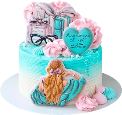 Красивый торт на 16 лет девушке в формате jpg
