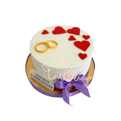 Торт на юбилей свадьбы №00147 купить в Москве по низкой цене | Кондитерская  Тортольяно
