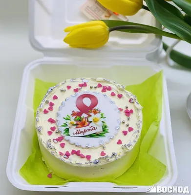 Сладкая радость: фото торта на Международный женский день