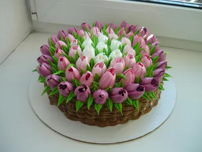 Создайте праздничное настроение с тортом на 8 марта