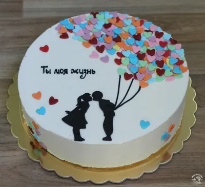 Фото торта на пятую годовщину свадьбы - деликатные нотки сладости