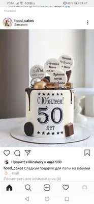 Торт на 50 лет 04044821 юбилейный день рождения в мужчине стоимостью 24 550  рублей - торты на заказ ПРЕМИУМ-класса от КП «Алтуфьево»