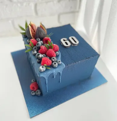Яркий и оригинальный торт на 60-летие мужчины в формате png