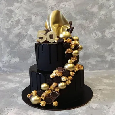 Фото торта, идеального для 50-летнего юбиляра