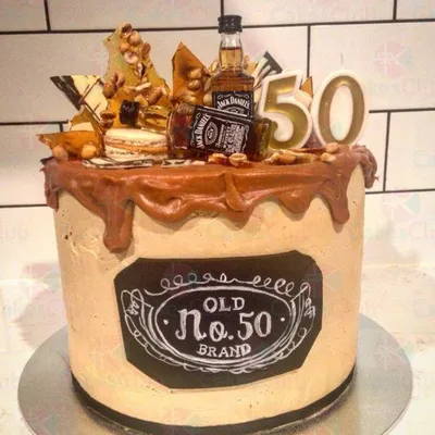 Необычный торт на 50-летие - скачать png