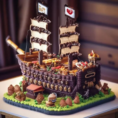 Пиратские торты на заказ - более 50 идей! Торты с пиратами в Москве