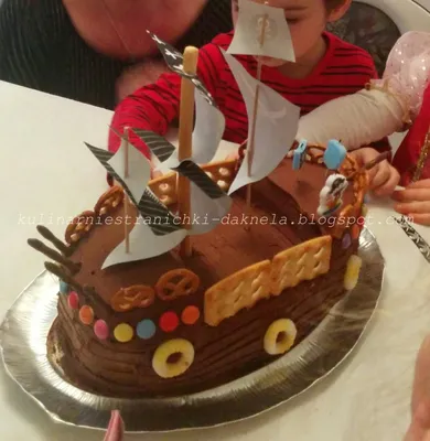 Торт мальчику пираты Карибского моря — на заказ по цене 950 рублей кг |  Кондитерская Мамишка Москва