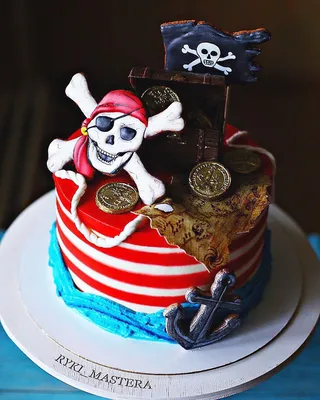 Vera Essen on Instagram: “Полностью пиратский тортик😁 нравится он мне, а  вам? Прянички @mariyalipp #r… | Красочные торты, Детские дни рождения,  Оригинальные торты