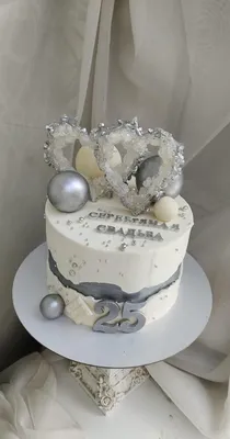 Торт на серебряную свадьбу фото фотографии