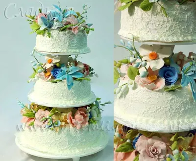 Wedding cake | Необычные свадебные торты, Свадебные капкейки, Маленькие  свадебные торты